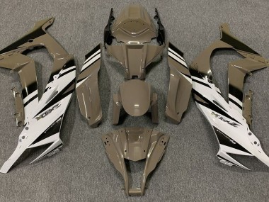 11-15 Glänzend Braun & Weiß ZX10R Motorrad Verkleidung