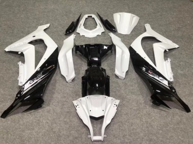 11-15 Glänzend Weiß / Schwarz ZX10R Motorrad Verkleidung