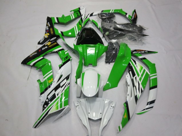 11-15 Grün-Weiß-Schwarz 1 ZX10R Motorrad Verkleidung