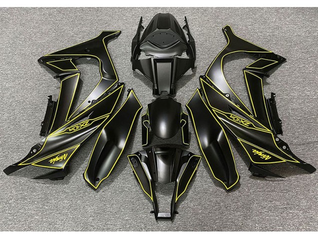 11-15 Matt Schwarzes & Gelbes Futter ZX10R Motorrad Verkleidung 11-15 Matt Schwarzes & Gelbes Futter ZX10R Motorrad Verkleidung