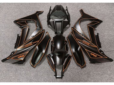 11-15 Matt Schwarzes & Orangefarbenes Futter ZX10R Motorrad Verkleidung
