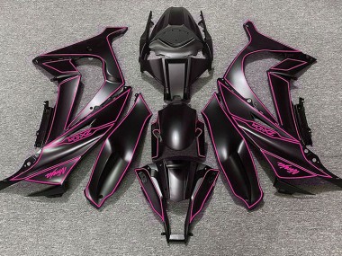 11-15 Matt Schwarzes & Rosa Futter ZX10R Motorrad Verkleidung