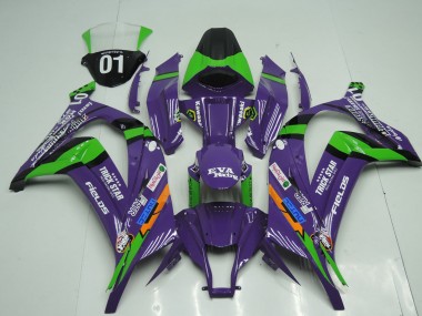 11-15 OEM Stil Lila ZX10R Motorrad Verkleidung