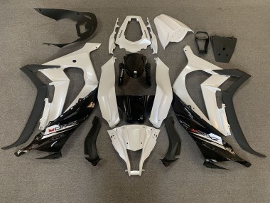 11-15 Perlweiß & Schwarz ZX10R Motorrad Verkleidung