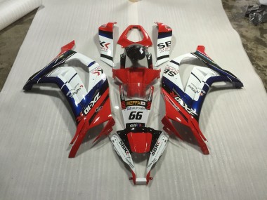 11-15 Rot Blau & Weiß Rennen ZX10R Motorrad Verkleidung