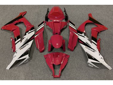 11-15 Rot Glänzend & Weiß ZX10R Motorrad Verkleidung