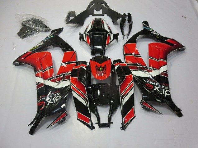 11-15 Rot Schwarz Special ZX10R Motorrad Verkleidung 11-15 Rot Schwarz Special ZX10R Motorrad Verkleidung