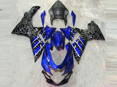 11-24 Blaue Spinne Glänzend GSXR 600-750 Motorrad Verkleidung