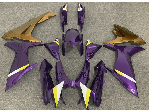 11-24 Glanz Lila & Gold GSXR 600-750 Motorrad Verkleidung