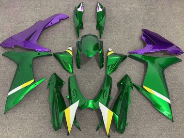 11-24 Glänzendes Grün & Lila GSXR 600-750 Motorrad Verkleidung