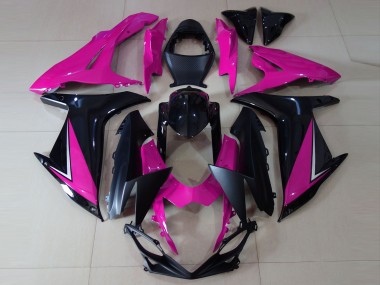 11-24 Glanzrosa & Schwarz GSXR 600-750 Motorrad Verkleidung