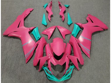 11-24 Matt Pink & Blaugrün GSXR 600-750 Motorrad Verkleidung