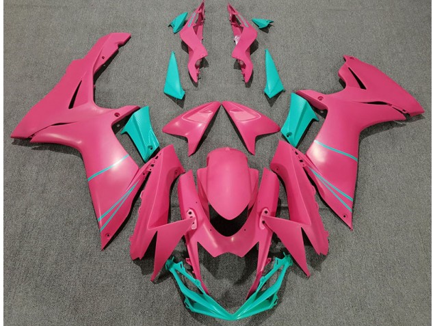 11-24 Matt Pink & Blaugrün GSXR 600-750 Motorrad Verkleidung