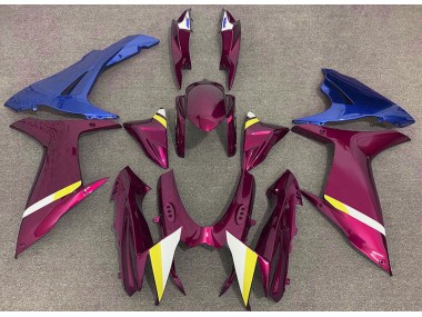 11-24 Rot & Blau Glänzend GSXR 600-750 Motorrad Verkleidung