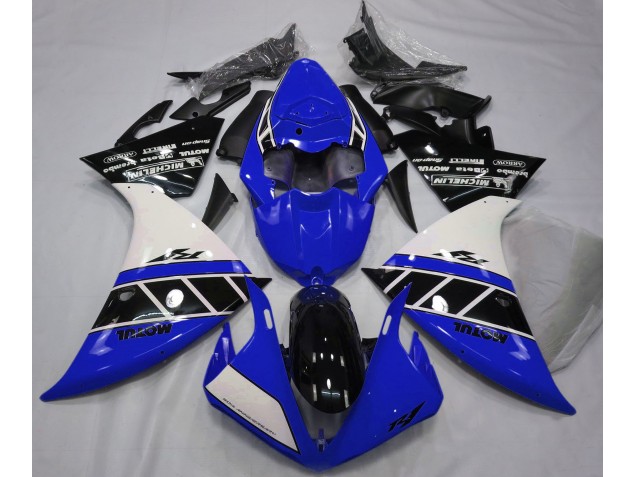 12-14 Glänzend Blau Weiß & Schwarz R1 Motorrad Verkleidung 12-14 Glänzend Blau Weiß & Schwarz R1 Motorrad Verkleidung