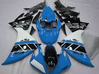 12-14 Glänzend Hellblau Weiß & Schwarz R1 Motorrad Verkleidung