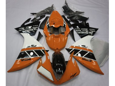 12-14 Orange Glänzend Silber & Schwarz R1 Motorrad Verkleidung