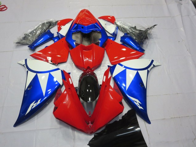 12-14 Rot Blau & Weiß R1 Motorrad Verkleidung 12-14 Rot Blau & Weiß R1 Motorrad Verkleidung