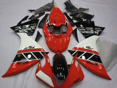 12-14 Rot Glänzend Weiß & Schwarz R1 Motorrad Verkleidung