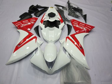 12-14 Rot & Weiß R1 Motorrad Verkleidung