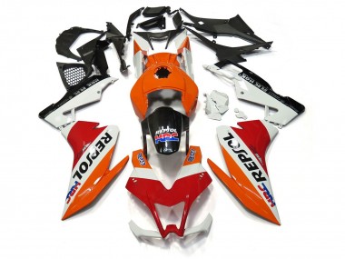 12-15 Repsol Weiß & Rot RS4 125 Motorrad Verkleidung