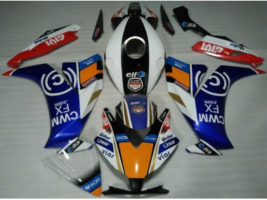 12-16 Elf Blau & Orange CBR1000RR Motorrad Verkleidung