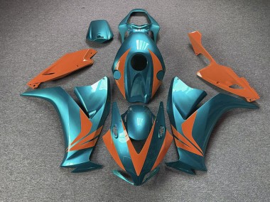 12-16 Glänzend Cyan & Orange CBR1000RR Motorrad Verkleidung