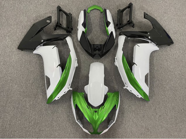 12-16 Glänzend Weiß & Grün Ninja 650R Motorrad Verkleidung