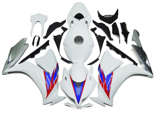 12-16 Glänzend Weiß & Silber CBR1000RR Motorrad Verkleidung 12-16 Glänzend Weiß & Silber CBR1000RR Motorrad Verkleidung