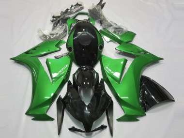 12-16 Glänzendes Schwarz & Grün CBR1000RR Motorrad Verkleidung