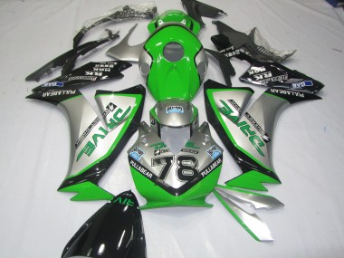 12-16 Grün-Silber CBR1000RR Motorrad Verkleidung