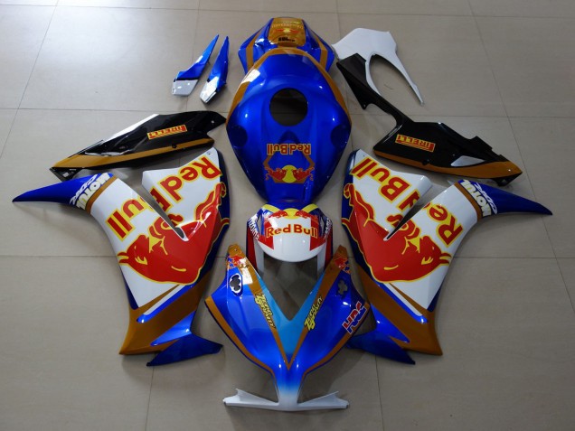 12-16 Rot Bull Blau & Gold CBR1000RR Motorrad Verkleidung 12-16 Rot Bull Blau & Gold CBR1000RR Motorrad Verkleidung