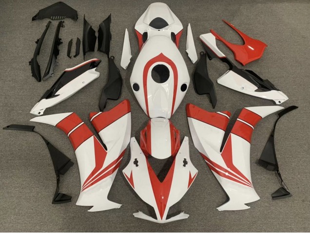 12-16 Rot Glänzend & Weiß CBR1000RR Motorrad Verkleidung