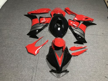 12-16 Schwarz Rot Glänzend/Grau CBR1000RR Motorrad Verkleidung