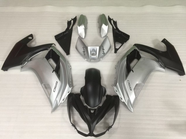 12-16 Silber & Schwarz Ninja 650R Motorrad Verkleidung 12-16 Silber & Schwarz Ninja 650R Motorrad Verkleidung