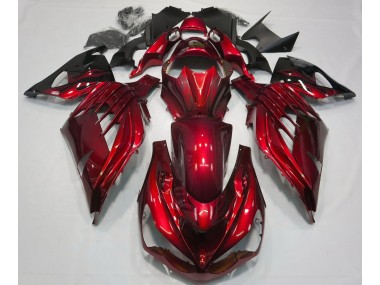 12-21 Feuerrot Glänzend ZX14R Motorrad Verkleidung