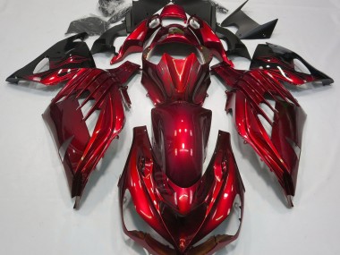 12-21 Feuerrot Glänzend ZX14R Motorrad Verkleidung