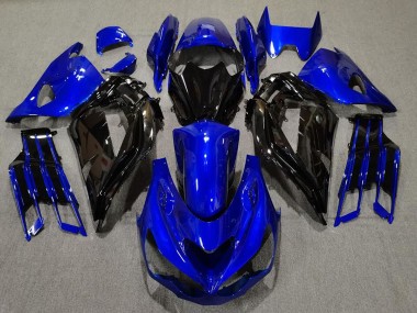 12-21 Glänzend Blau & Schwarz ZX14R Motorrad Verkleidung