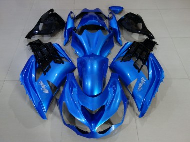 12-21 Kräftiges Blau & Glänzendes Schwarz ZX14R Motorrad Verkleidung