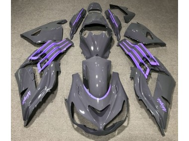 12-21 Nardo Grau & Lila ZX14R Motorrad Verkleidung