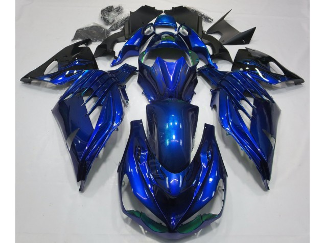 12-21 Ozeanblau Glänzend ZX14R Motorrad Verkleidung