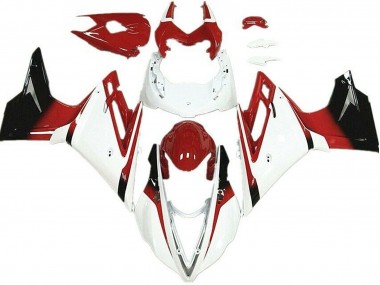 13-16 Weiß & Rot Daytona 675 Motorrad Verkleidung