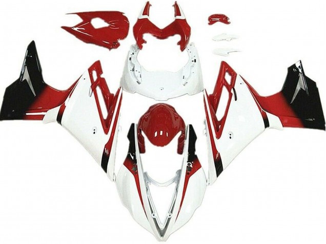 13-16 Weiß & Rot Daytona 675 Motorrad Verkleidung 13-16 Weiß & Rot Daytona 675 Motorrad Verkleidung