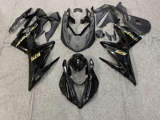 13-16 Schwarz Glänzend Mit Gold Daytona 675 Motorrad Verkleidung