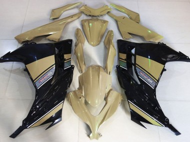 13-18 Desert Tan & Schwarz Ninja 300 Motorrad Verkleidung