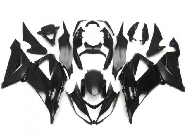 13-18 Glanz/Matt Schwarz Einfache Glatte Aufkleber ZX6R Motorrad Verkleidung