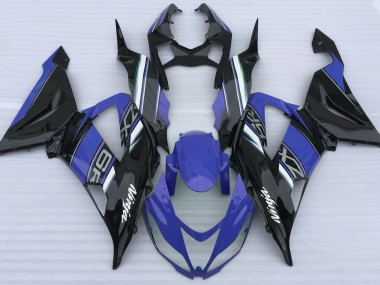13-18 Glänzend Blau & Schwarz ZX6R Motorrad Verkleidung
