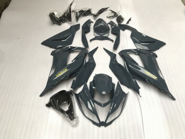 13-18 Glänzend Grau ZX6R Motorrad Verkleidung