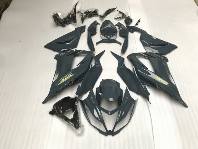 13-18 Glänzend Grau ZX6R Motorrad Verkleidung