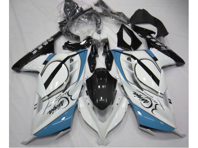 13-18 Glänzend Weiß & Hellblau Ninja 300 Motorrad Verkleidung 13-18 Glänzend Weiß & Hellblau Ninja 300 Motorrad Verkleidung